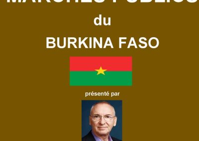 La Réglementation Marchés Publics du Burkina Faso