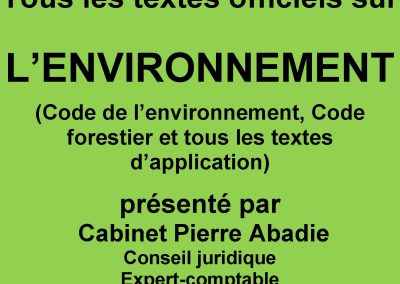 All official texts on the environment in Burkina Faso