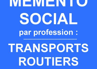 MEMORANDUM OF SOCIAL PROVISIONS for Professional Road Carriers